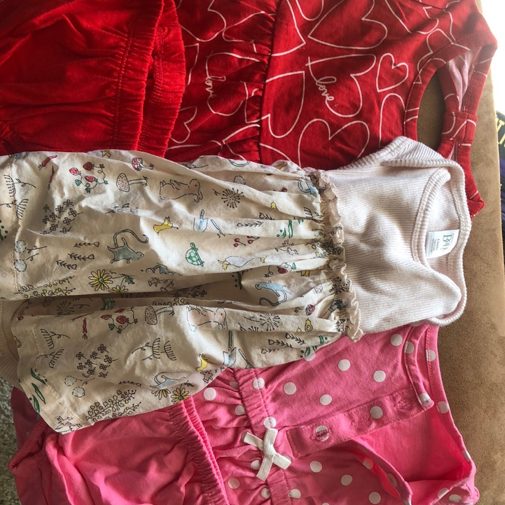 Carters and Nordstrom baby girl 6 months dresses